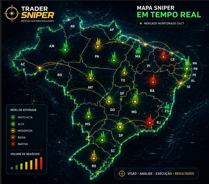 Mapa do Brasil - Expansao Nacional